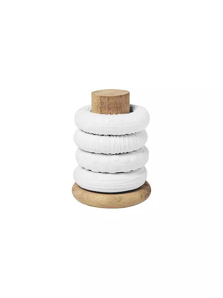 RAEDER | Rond de serviette, lot de 4, blanc | weiss