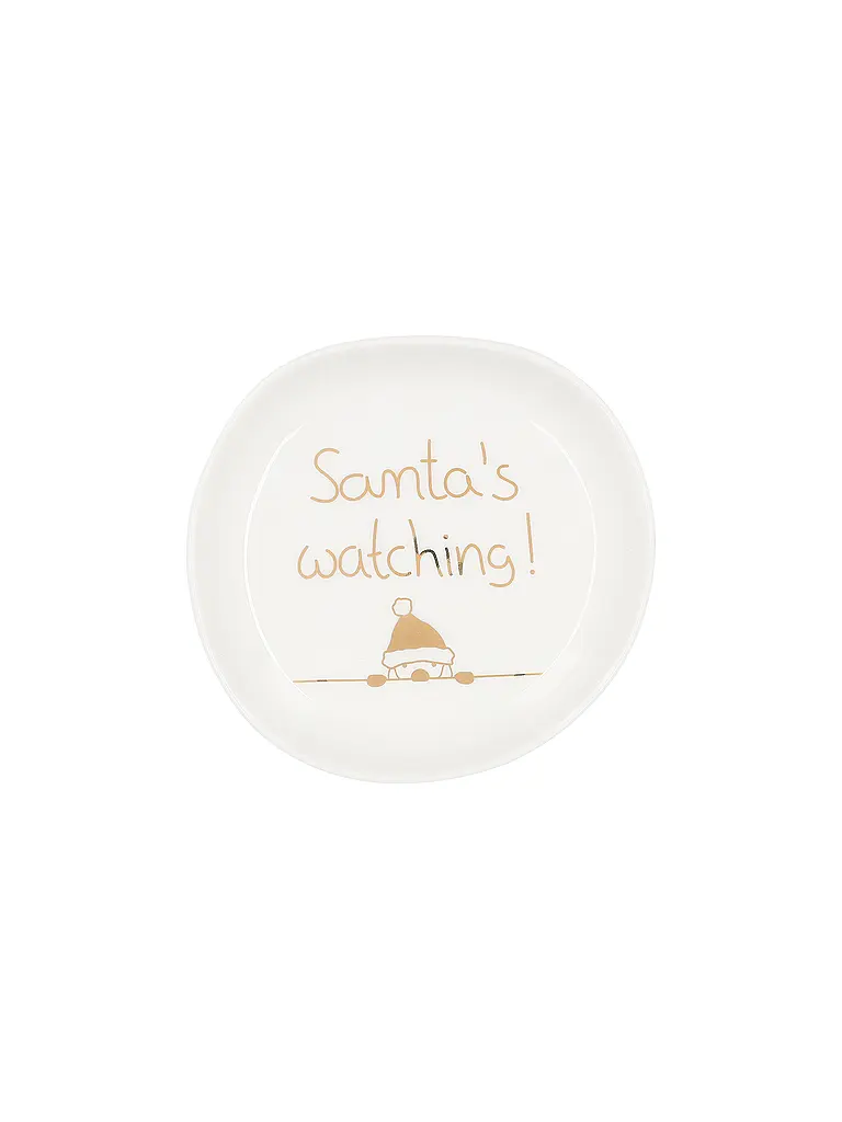 RAEDER | Schälchen de Noël 10,5cm Santas Watching | Blanc