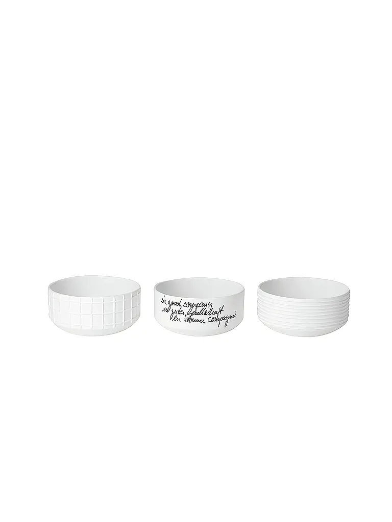 RAEDER | Schälchen Set de 3 Häppchenweise | weiss