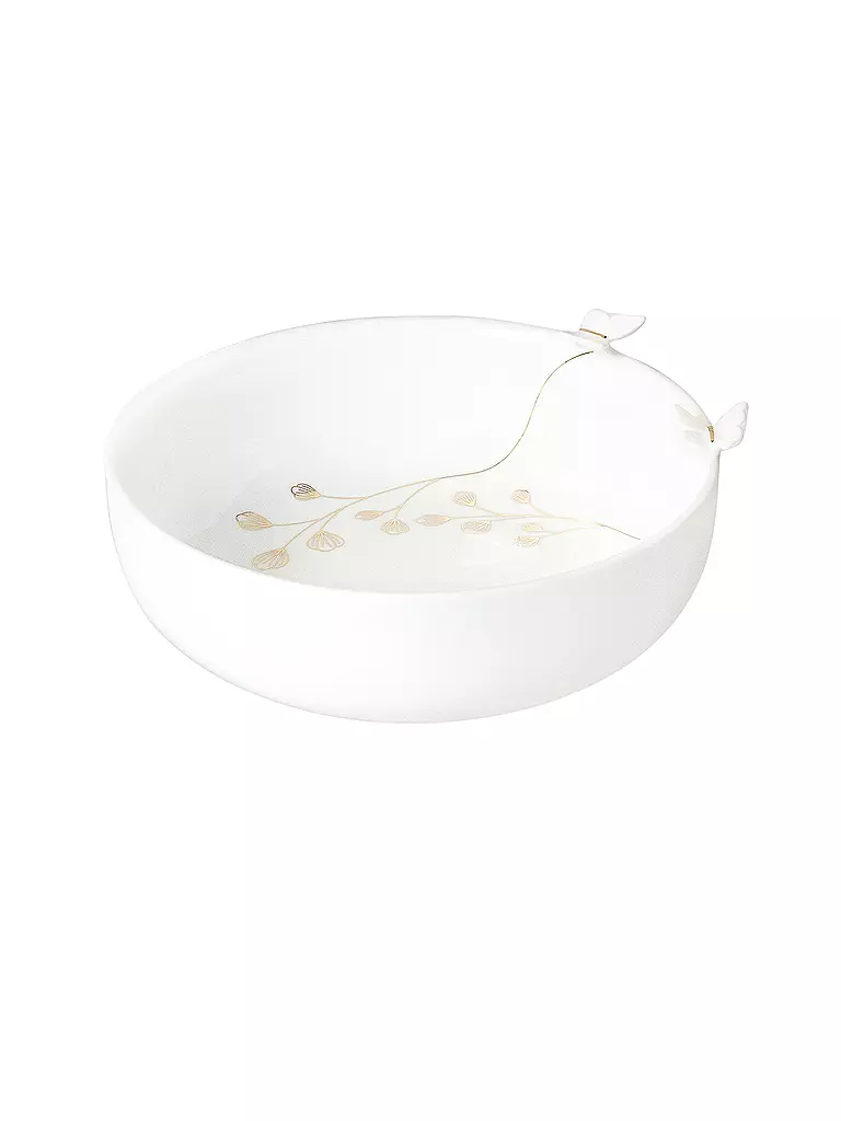 RAEDER | Schale groß SCHMETTERLING 14x4cm Blanc | weiss
