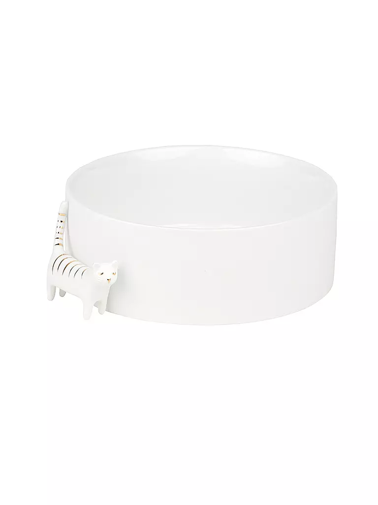 RAEDER | Schale Katze 14,3x5cm | Blanc