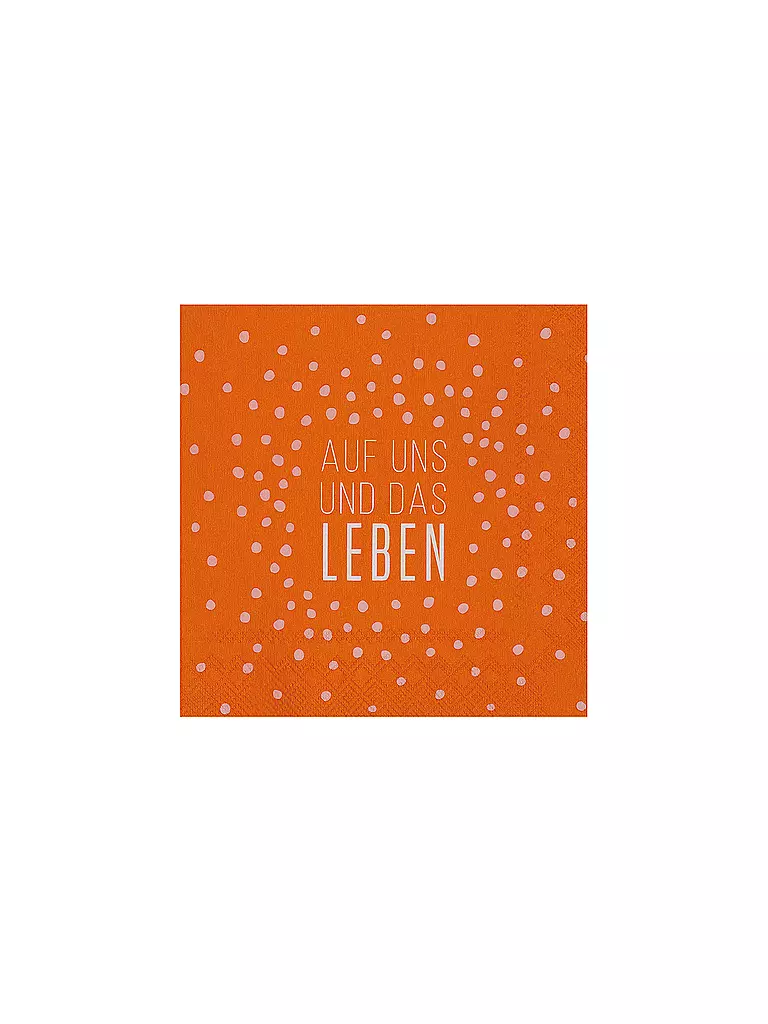 RAEDER | Serviettes de cocktail 25x25cm À NOUS ET À LA VIE | rot