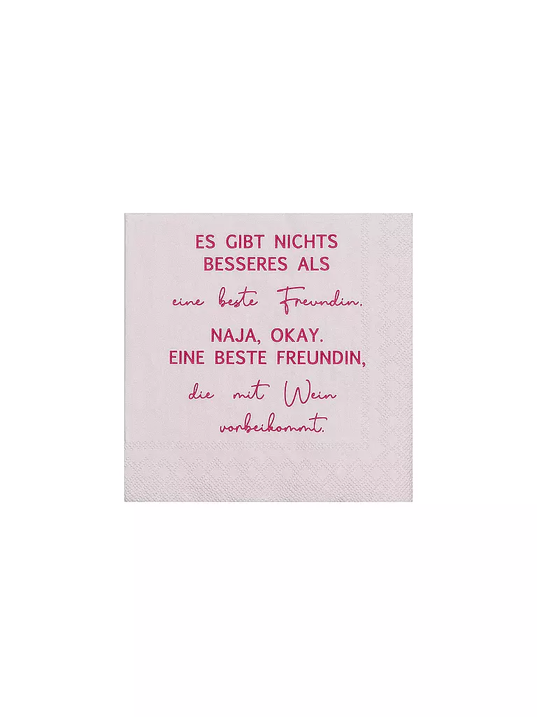 RAEDER | Serviettes de cocktail 25x25cm IL N'Y A RIEN DE MIEUX... | Gris clair