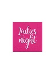 RAEDER | Serviettes de cocktail 25x25cm LADIES NIGHT | Rose vif
