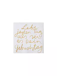 RAEDER | Serviettes de cocktail 25x25cm VIS CHAQUE JOUR | Blanc