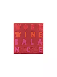 RAEDER | Serviettes de cocktail 25x25cm WORK WINE BALANCE | Rouge