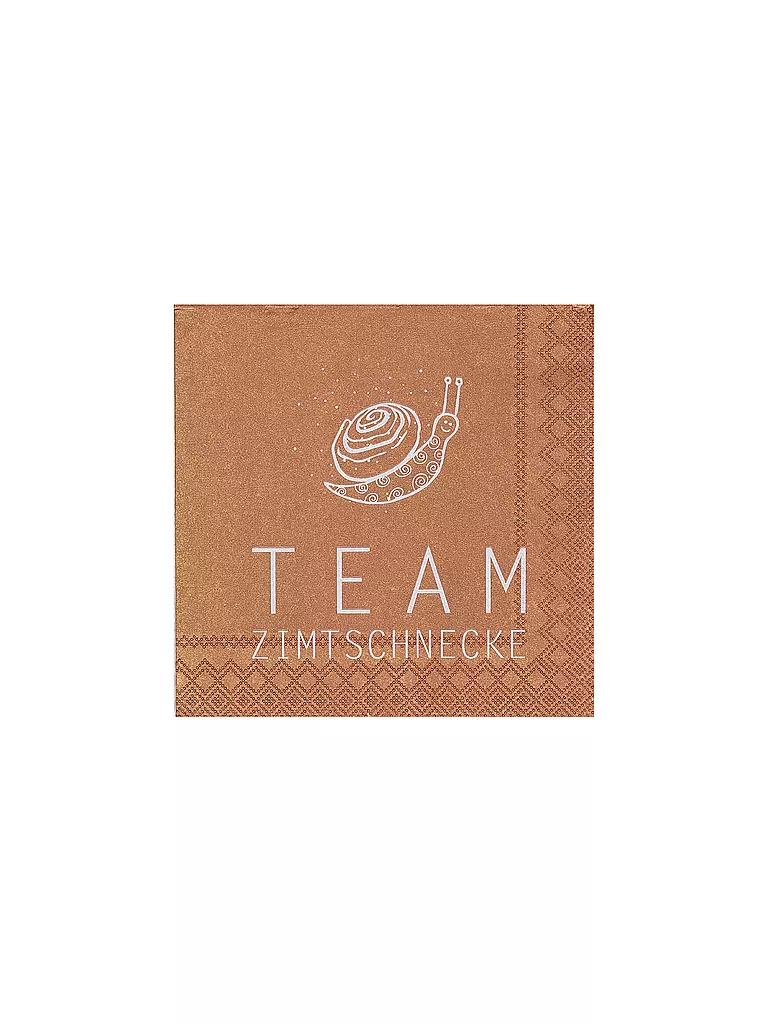 RAEDER | Serviettes de Noël 25x25cm TEAM ZIMTSCHNECKE | Cuivre