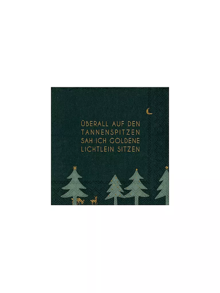 RAEDER | Serviettes de Noël 25x25cm TOUJOURS ILLUMINÉES | dunkelblau