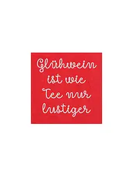 RAEDER | Serviettes de Noël 25x25cm | Rouge