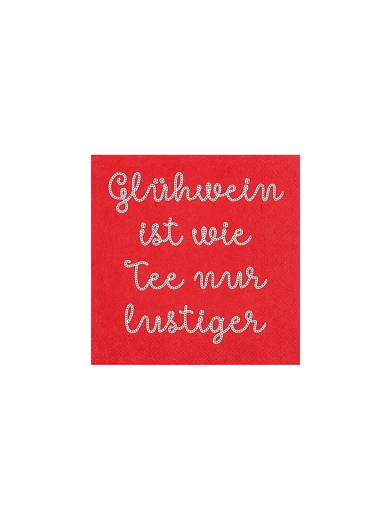 RAEDER | Serviettes de Noël 25x25cm | rot