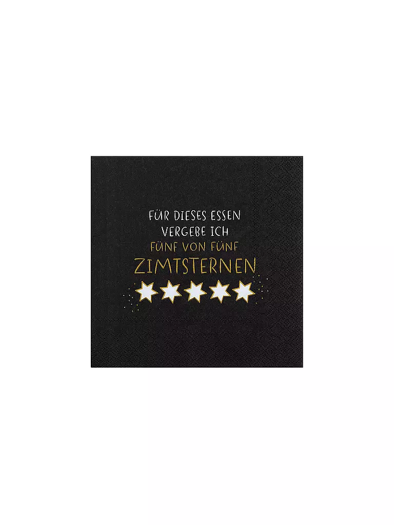 RAEDER | Serviettes de Noël 33x33cm ÉTOILES À LA CANNELLE | dunkelblau