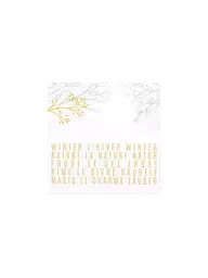 RAEDER | Serviettes de Noël 33x33cm HIVER | Blanc
