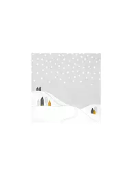 RAEDER | Serviettes de Noël 33x33cm PAYSAGE ENNEIGÉ | Gris clair