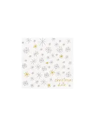 RAEDER | Serviettes de Noël 33x33cm | Blanc