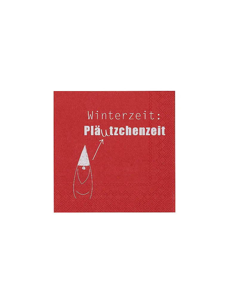 RAEDER | Serviettes de Noël 33x33cm | rot