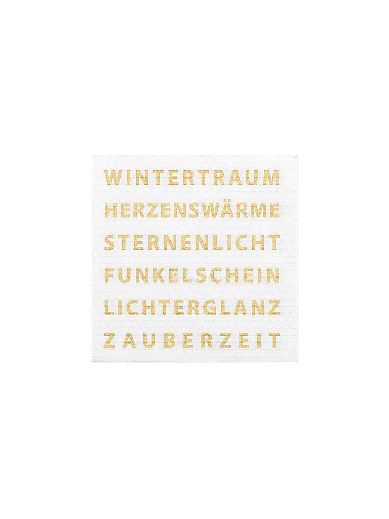 RAEDER | Serviettes de Noël 33x33cm | Blanc
