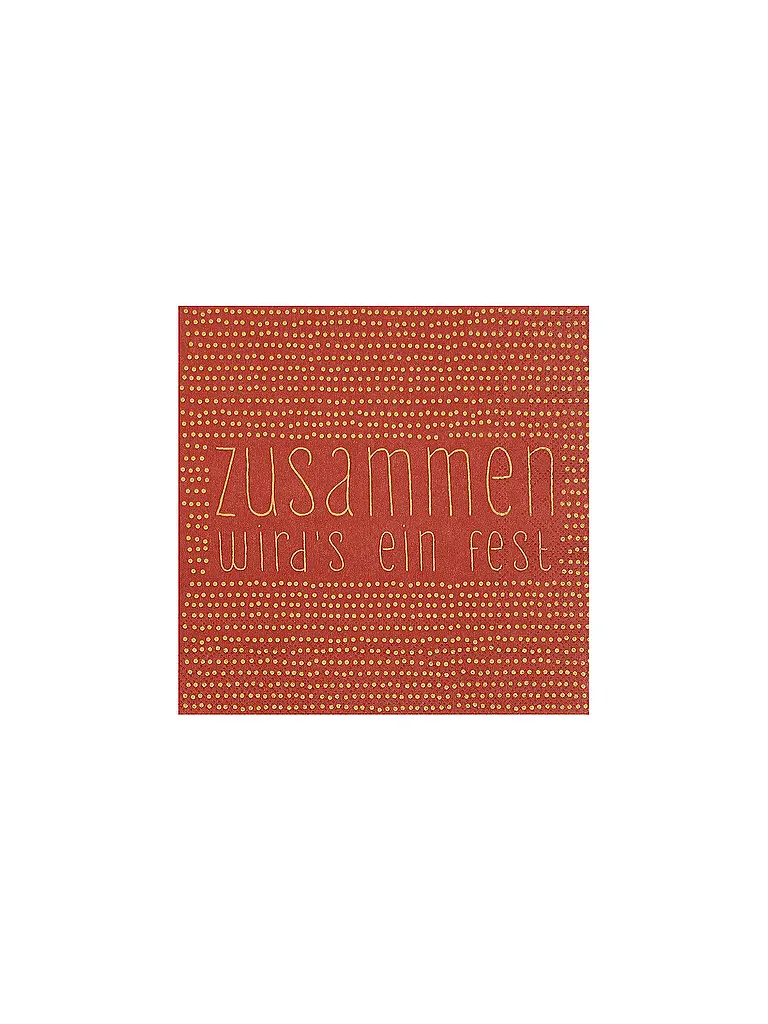 RAEDER | Serviettes de Noël 33x33cm | orange