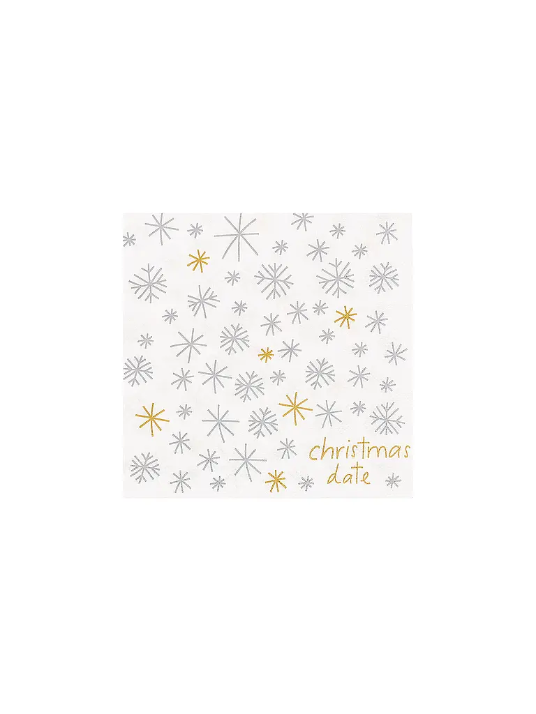 RAEDER | Serviettes de Noël 33x33cm | Blanc