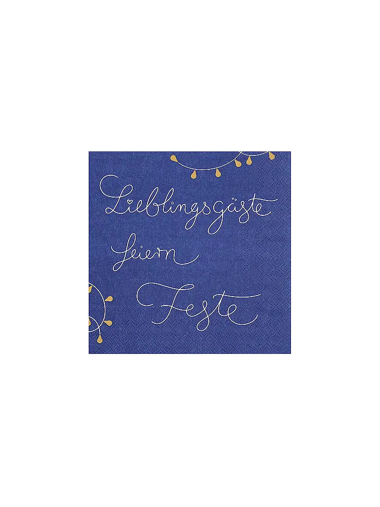 RAEDER | Serviettes de Noël 33x33cm | Bleu foncé