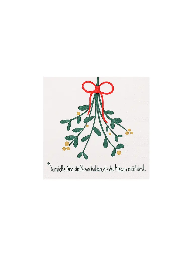 RAEDER | Serviettes de Noël 33x33cm | Blanc
