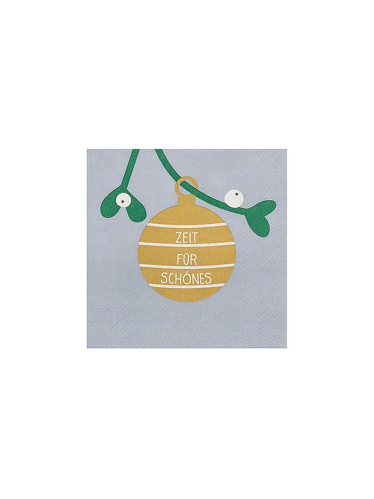 RAEDER | Serviettes de Noël 33x33cm | Argent