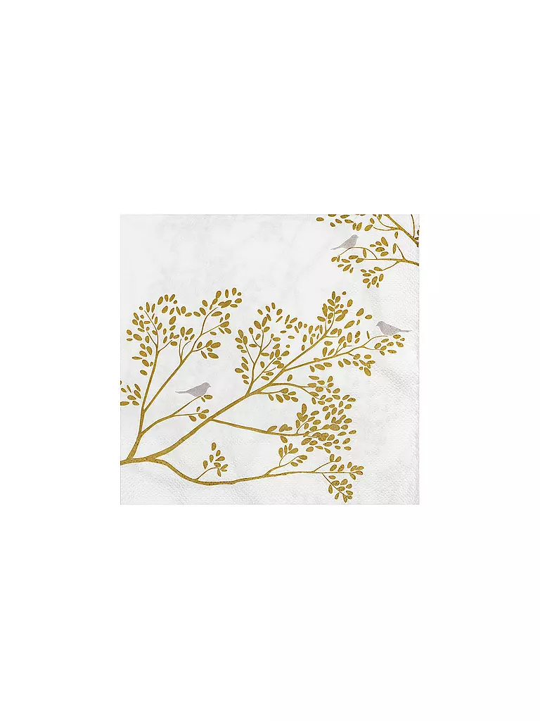 RAEDER | Serviettes de table 33x33 GOLDVOGEL | gold
