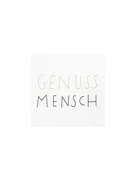 RAEDER | Serviettes de table 33x33cm GENUSSMENSCH | Blanc