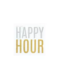 RAEDER | Serviettes de table 33x33cm HAPPY HOUR | Blanc
