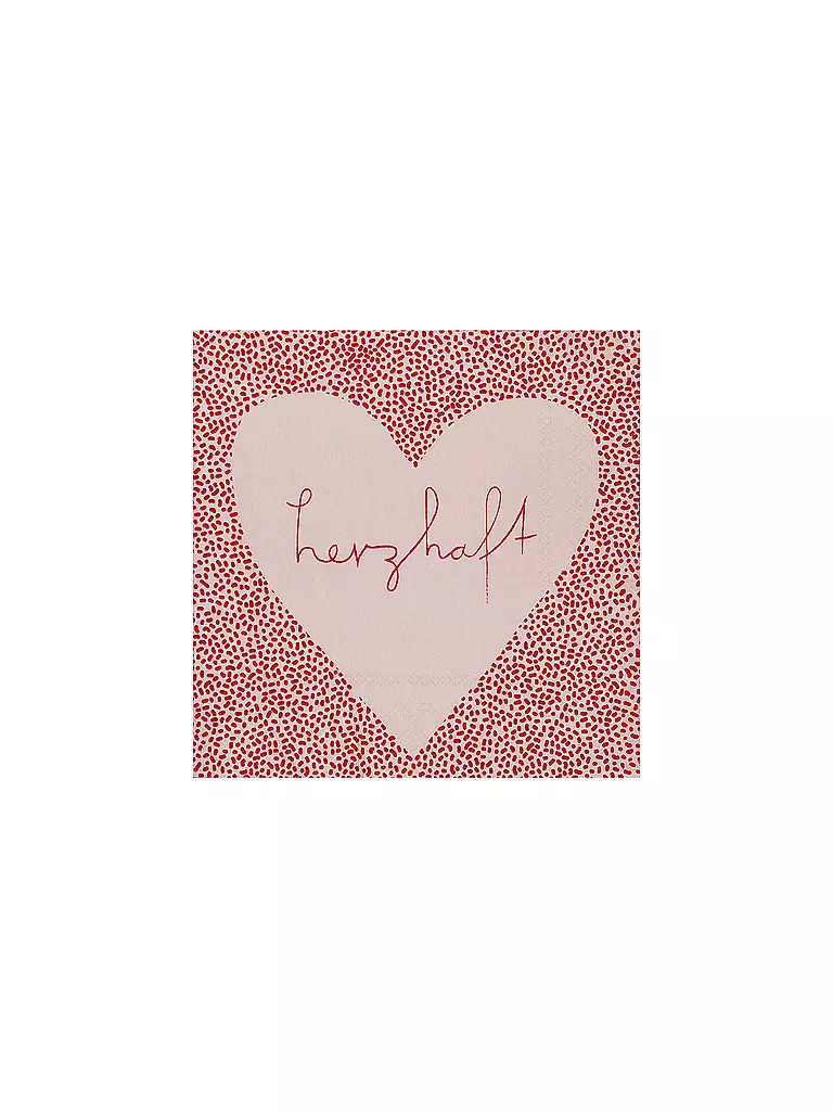 RAEDER | Serviettes de table 33x33cm HERZHAFT | rosa