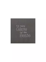 RAEDER | Serviettes de table 33x33cm POUR MES INVITÉS SEULEMENT... | Gris