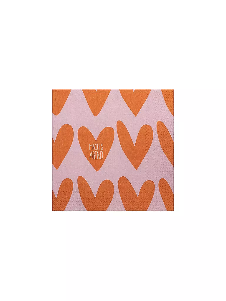 RAEDER | Serviettes de table 33x33cm SOIRÉE FILLES | Rouge