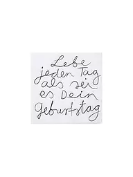 RAEDER | Serviettes de table 33x33cm VIS CHAQUE JOUR COMME SI C'ÉTAIT | Gris clair