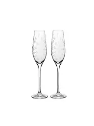 RAEDER | Set de 2 verres à champagne cœurs | Transparent