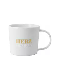 RAEDER | Tasse - Poesietasse 320ml Cœur sur bouton | Blanc