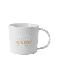RAEDER | Tasse - Poesietasse 320ml Cœur sur bouton | Blanc