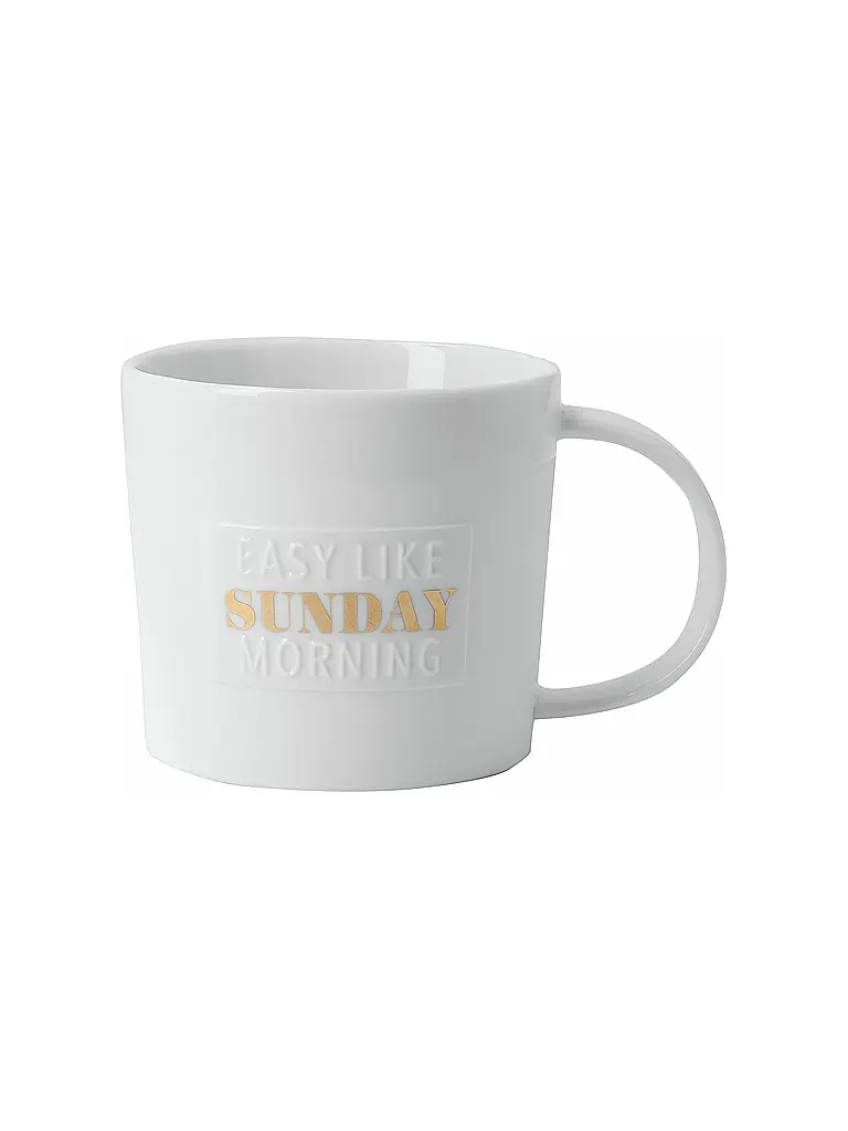 RAEDER | Tasse - Tasse de poésie 320ml Sunday Morning | weiss