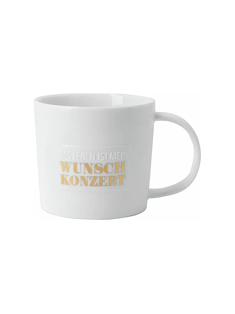 RAEDER | Tasse - Tasse de poésie 320ml Vie, Concert à la demande | weiss