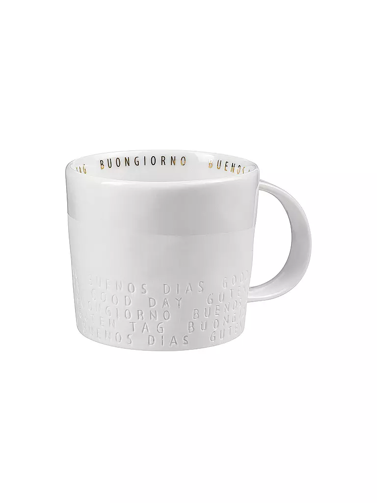 RAEDER | Tasse Breakfast 0,25l "Guten Tag" | weiss