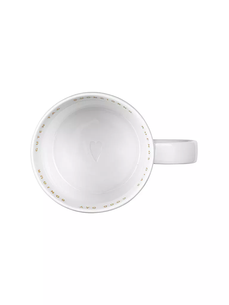 RAEDER | Tasse Breakfast 0,25l "Guten Tag" | weiss