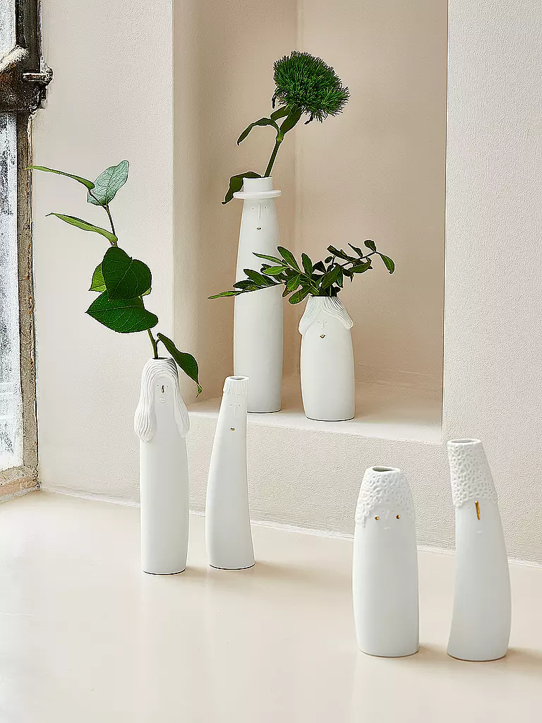 RAEDER | Vase, lot de 2, LIENS FAMILIAUX, PÈRE & MÈRE, Blanc | weiss
