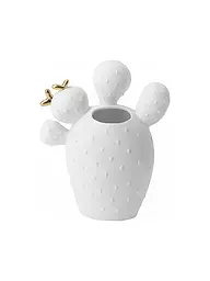 RAEDER | Vase 12,5X6X15cm Cactus Figue de Barbarie | Blanc