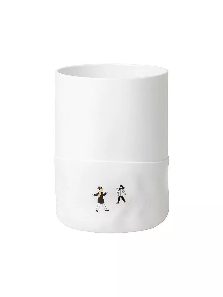 RAEDER | Vase 16,5cm JOUR DE NEIGE Bataille de boules de neige | weiss