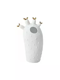 RAEDER | Vase 8,4X6X15cm Cactus Corail | Blanc
