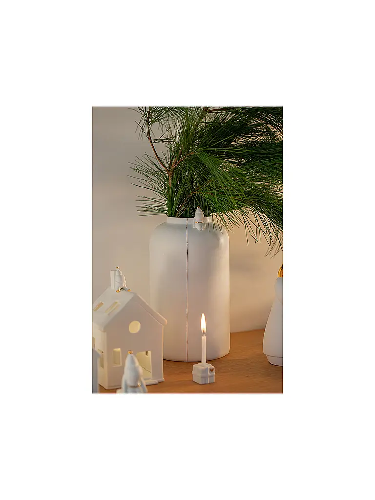 RAEDER | Vase de Noël Fleur d'hiver du Père Noël | Blanc