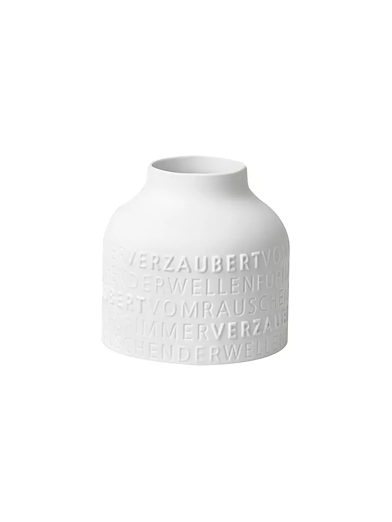 RAEDER | Vase FÜR IMMER VERZAUBERT 17,5x17cm Blanc | weiss