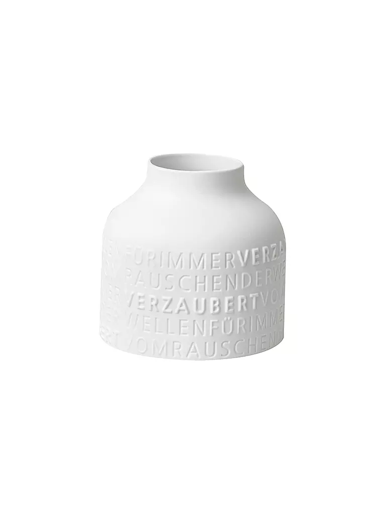 RAEDER | Vase FÜR IMMER VERZAUBERT 17,5x17cm Blanc | weiss
