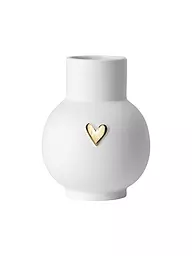 RAEDER | Vase boule cœur argent | Blanc