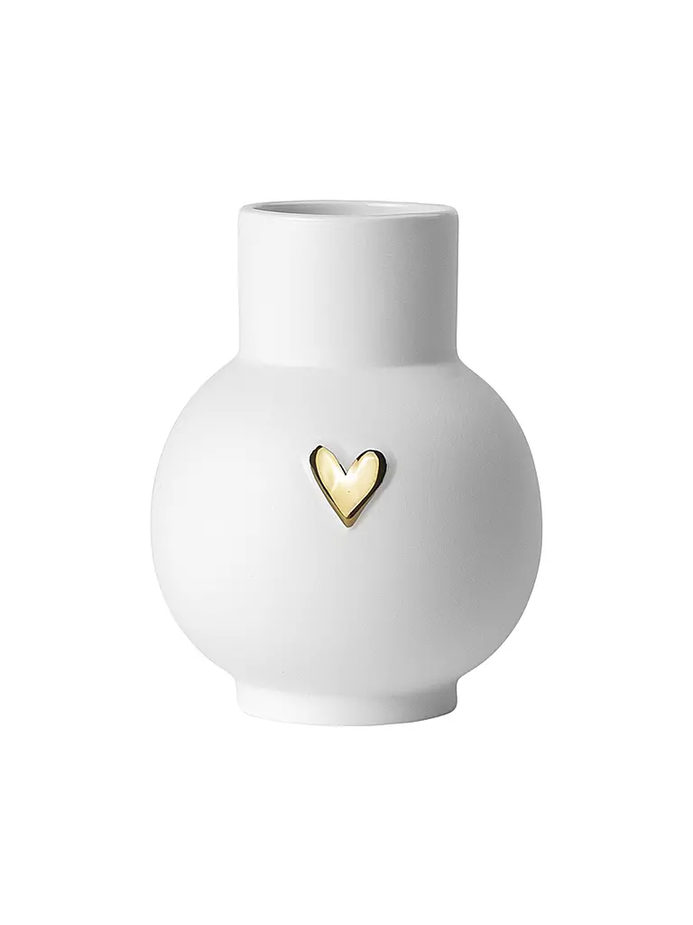 RAEDER | Vase sphérique cœur or | weiss