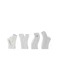 RAEDER | Vases Mini Fleurs 4 pièces Porte-bonheur | Blanc