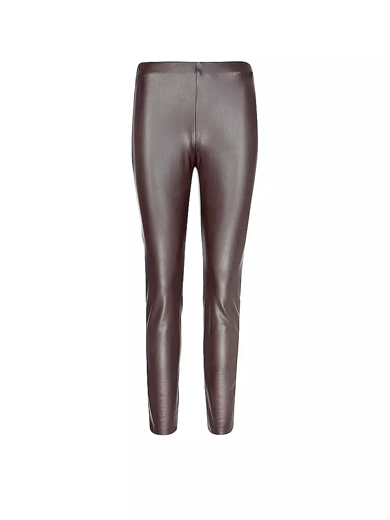 RAFFAELLO ROSSI | Hose in Lederoptik Skinny Fit RESA | Marron